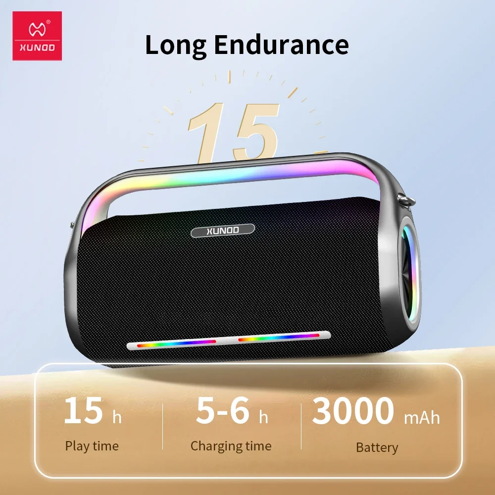 XUNDD Best Selling Speakers Outdoor Waterproof Subwoofer Portable Wireless TWS Speakers view 4