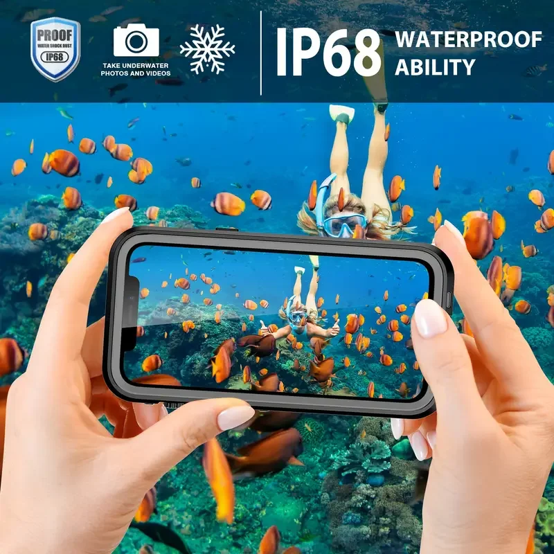 Picture 5: shellboxFor iPhone 16 Promax/15/14/13/12/11 Waterproof Phone Case IP68 Shockproof, dustproof, full-body sealed case
