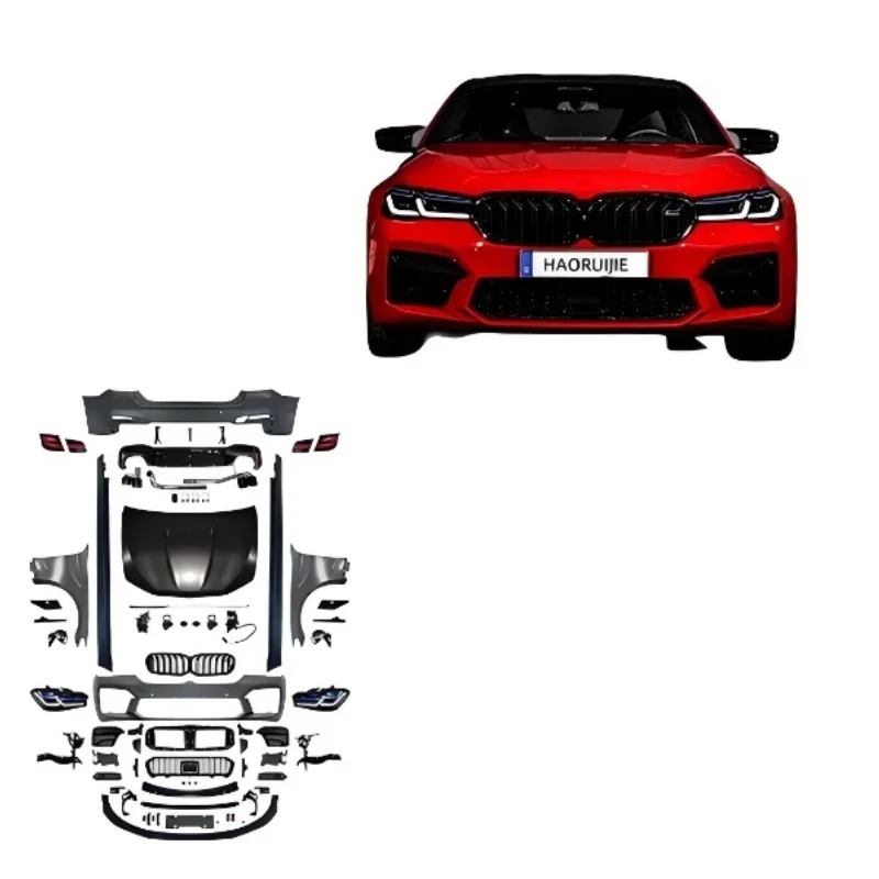 Hot Sale Car Bumper For BMW 5-series F10 upgrade 2021 G30 M5 Body kit headlight taillight F10 old upgrade new body kit