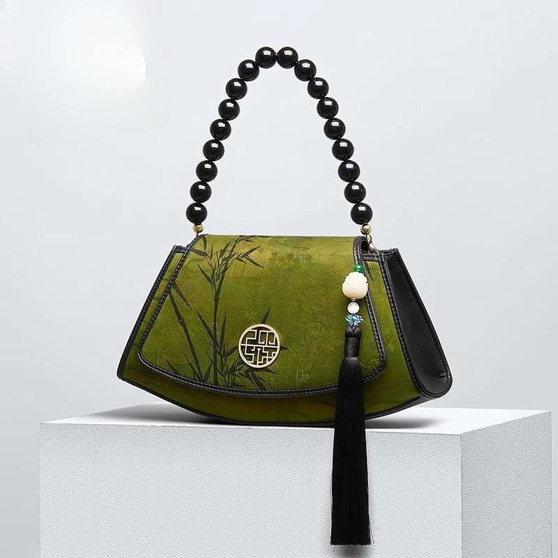 2026 Chinese Style Women\'s Bag Cheongsam Mother Bag Middle-aged All-in-one Large Capacity Single Shoulder Crossbody Handbag