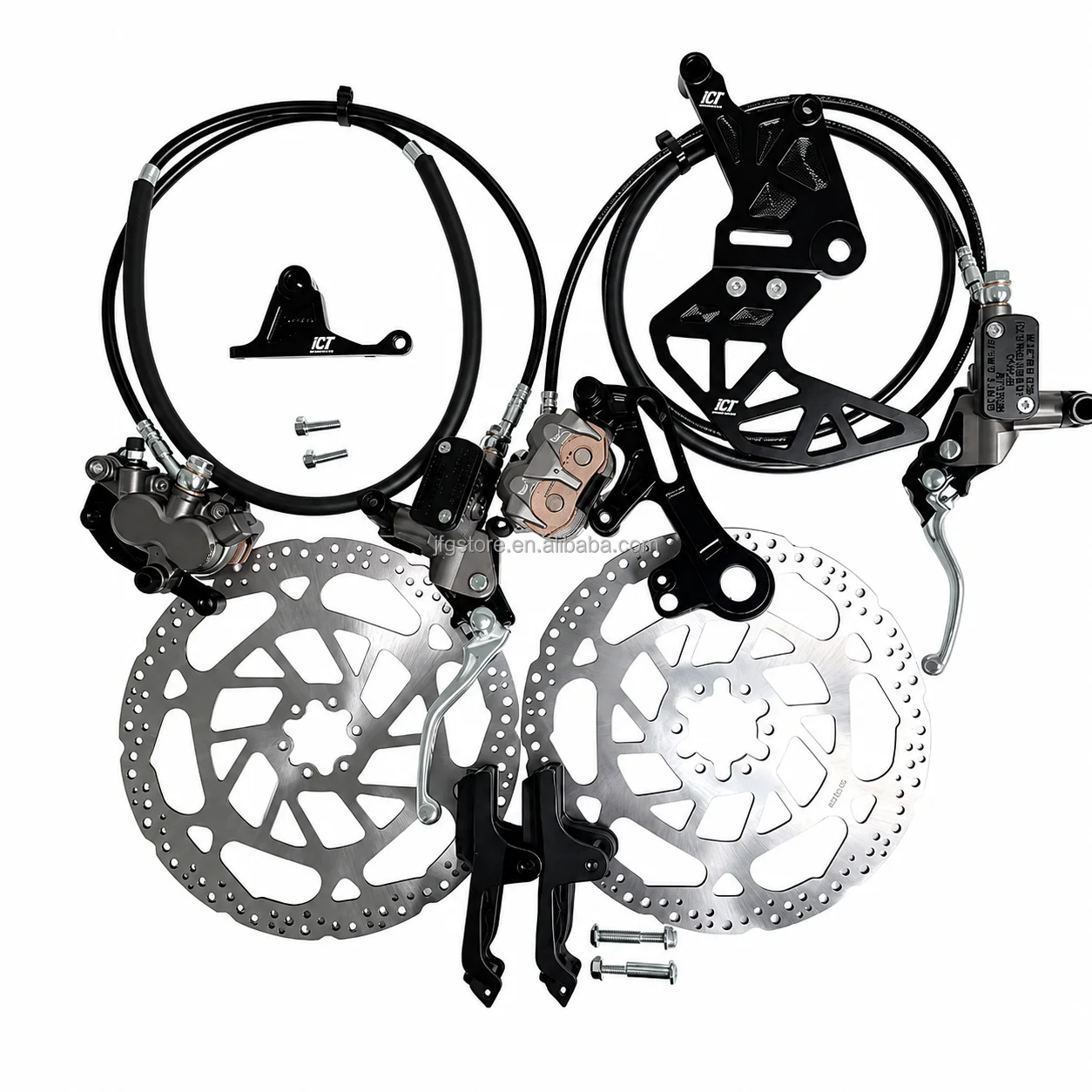 Kit de Frenos Hidráulicos Dela - Bike Light Front Rear reseña y precio