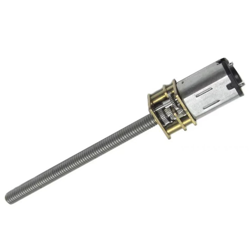 DC 3V 6v 12v gear motor N20 long shaft screw motor M4-55 threaded rod low speed metal Electric motor Smart car