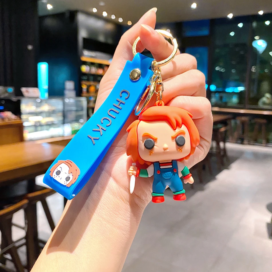 Filme de terror um pesadelo em elm street chaveiro cosplay horror acessórios de festa de halloween presentes dos desenhos animados pingente chaveiros