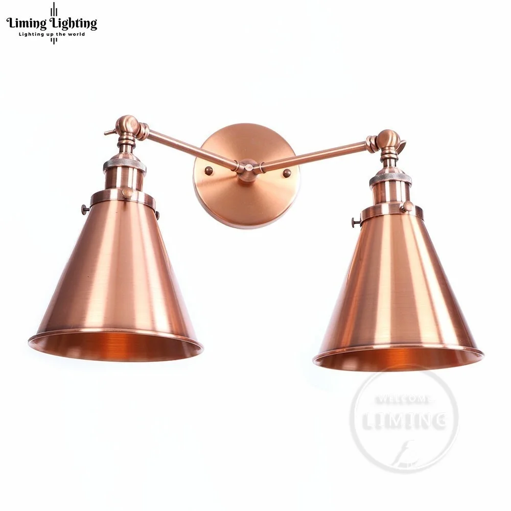 

Vintage Adjustable Industrial Metal E27 Wall Light Retro Country Style Sconce Wall Lamp for Loft Bar Cafe Home Corridor