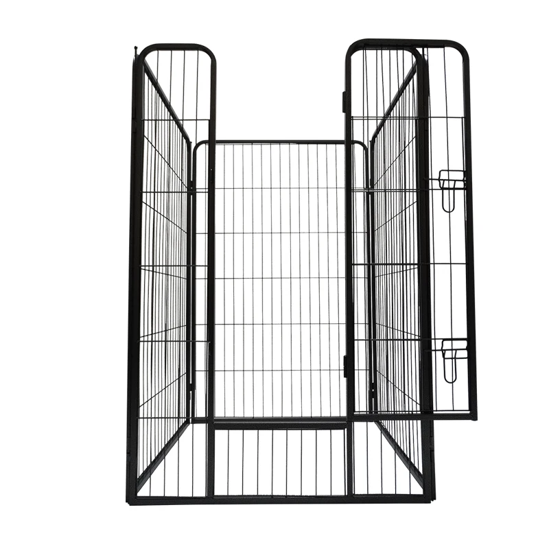 Portable DIY Modular Foldable Metal Pet Playpen Indoor Outdoor Sturdy Safe Dog Exercise Enclosure For Household Small Animals