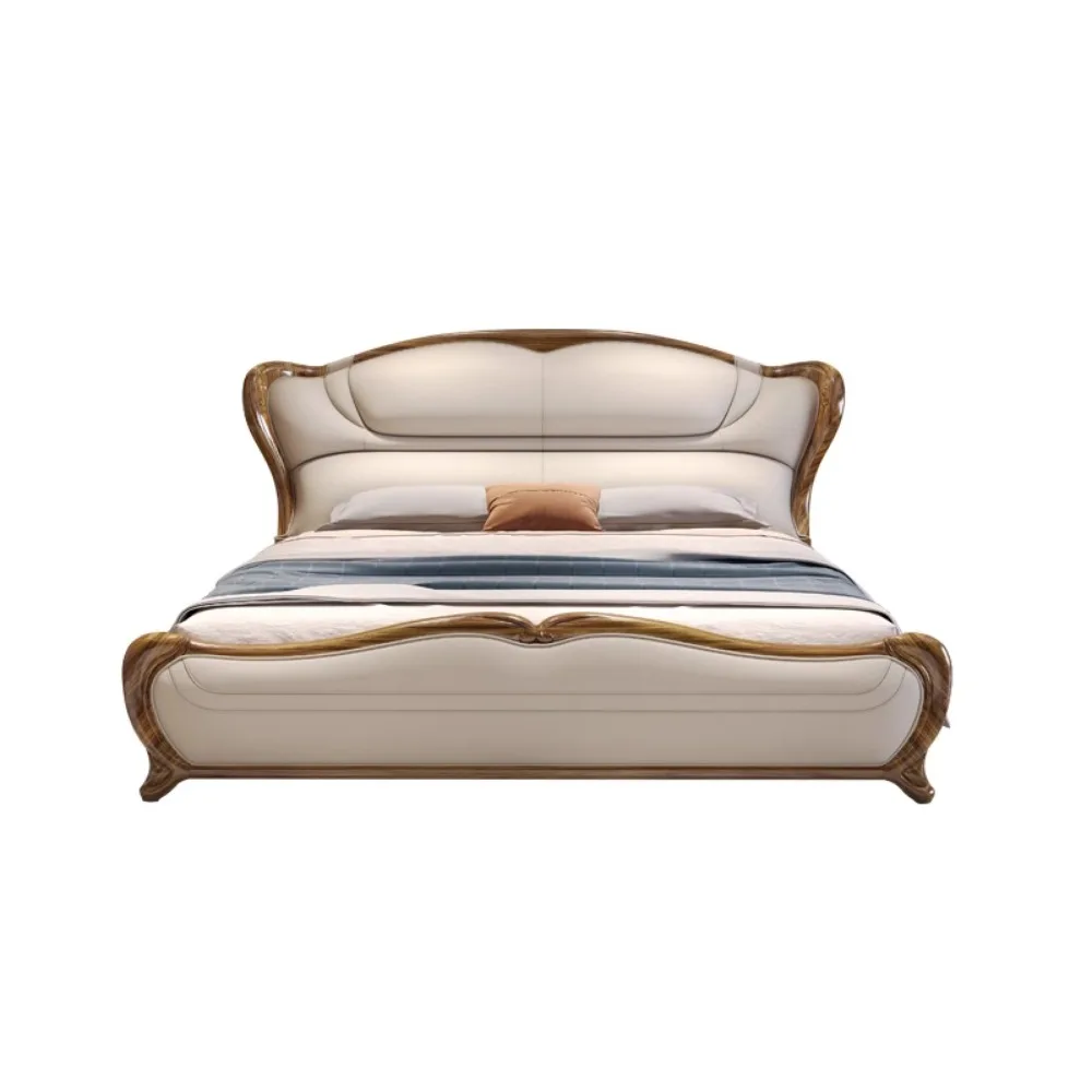 & Fancy Double Upholstered Bed Frame Full Size King Sleeping Bed Storage Minimalist Nordic Queen Size Home Furniture Accessories