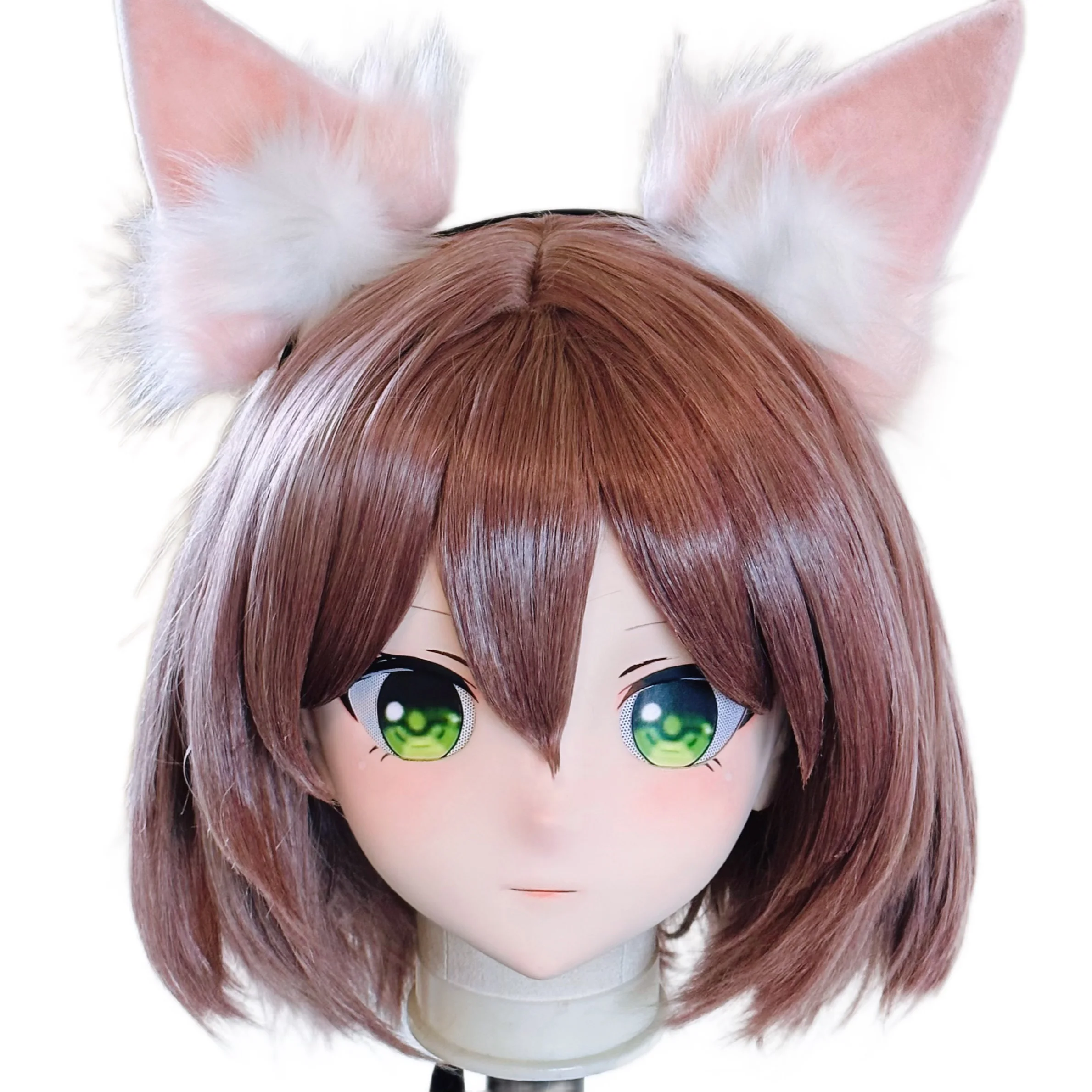 

(STK052) Stock PLA Material Full Head Lockable Crossdress Male to Female Japanese Cartoon Anime Game Character Kigurumi Mask