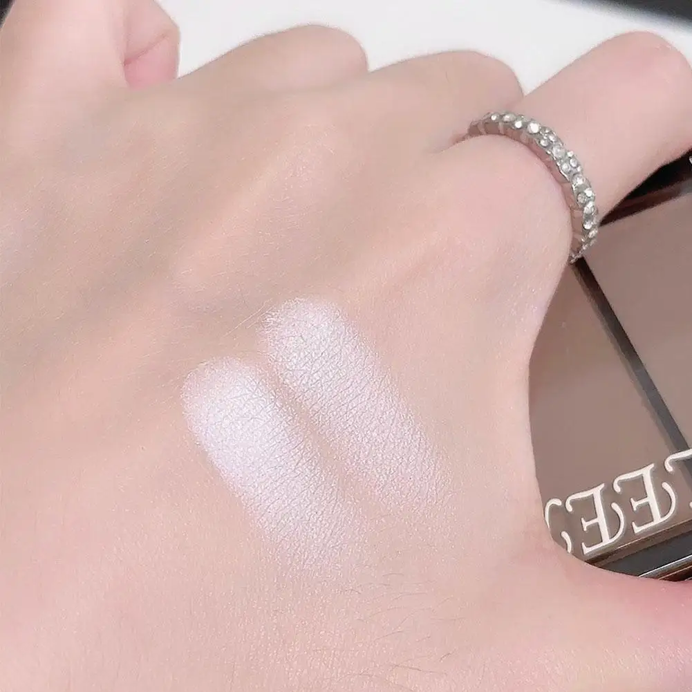 بودرة أحمر خدود عالي اللمعان غير لامعة لظلال الأنف، لوحة ألوان مدمجة بلونين، بودرة أحمر خدود لامعة للوجه #6