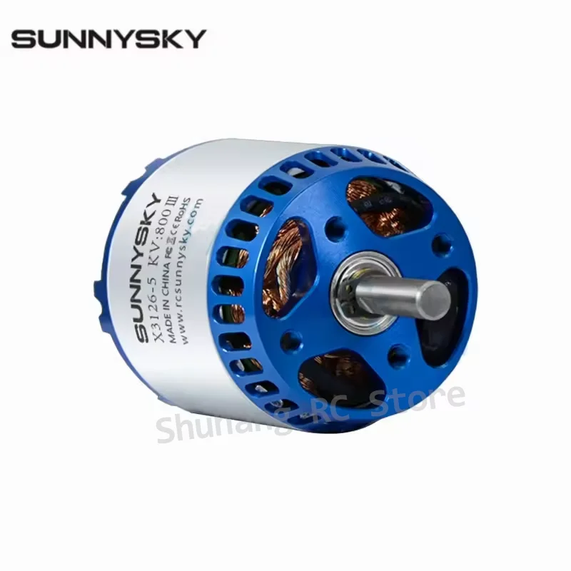 SunnySky X Series X3126 550KV/760/800KV Brushless Motors 3-6S No-load current 1.1A 1.6A 1.9A for RC Drones Fixed Wing Helicopter