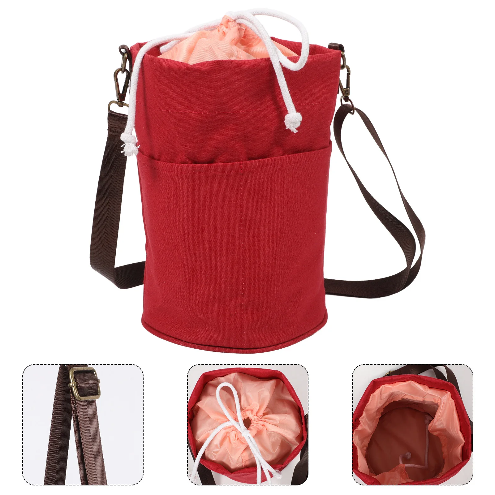 Durable Portable Yarn Bag Crossbody Organizer Knitting Crochet Storage Sewing Supplies Travel Case Sewing Supplies Storage