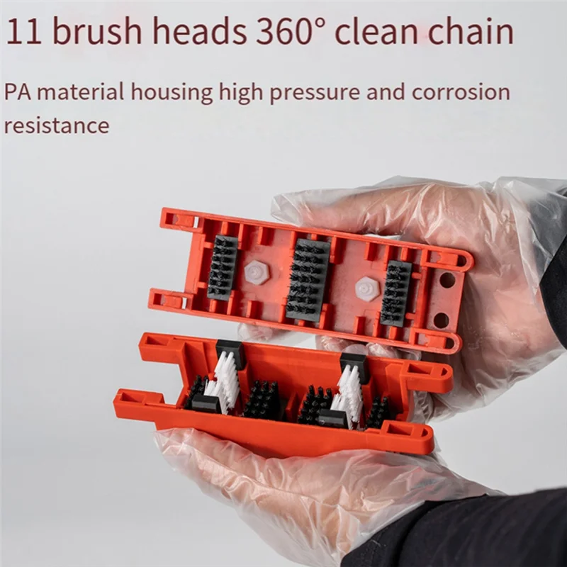مجموعة أدوات تنظيف سلسلة أوتوماتيكية للدراجات النارية، أدوات صيانة سلسلة الغسيل، مجموعة أدوات تنظيف السلسلة الأوتوماتيكية