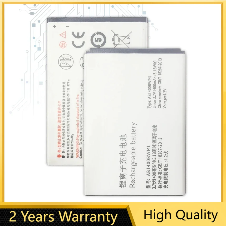 Replacement Battery for Philips Xenium S301 S308, AB1400BWML, 1400mAh, Mobile Phone