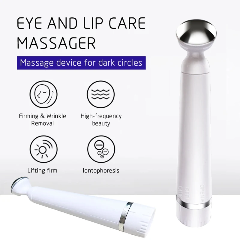 Mini Electric Eye Massage Pen Device Dark Circle Facials Vibration Portable Thin Face Magic Stick Anti-Ageing Wrinkle Massage