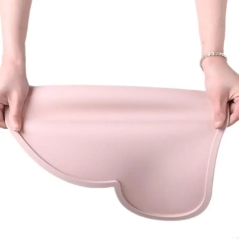 مفرش طعام للأطفال غير قابل للانزلاق من السيليكون سهل التنظيف، وسائد طعام من السيليكون، مفرش خفيف الوزن للرضع L8RB #3