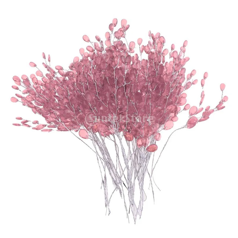 

Wedding Multipurpose Irregular Beads Flowers Teardrops Wire Beaded Flowers DIY Jewel Accessories Hair Ornaments Wreath Materials