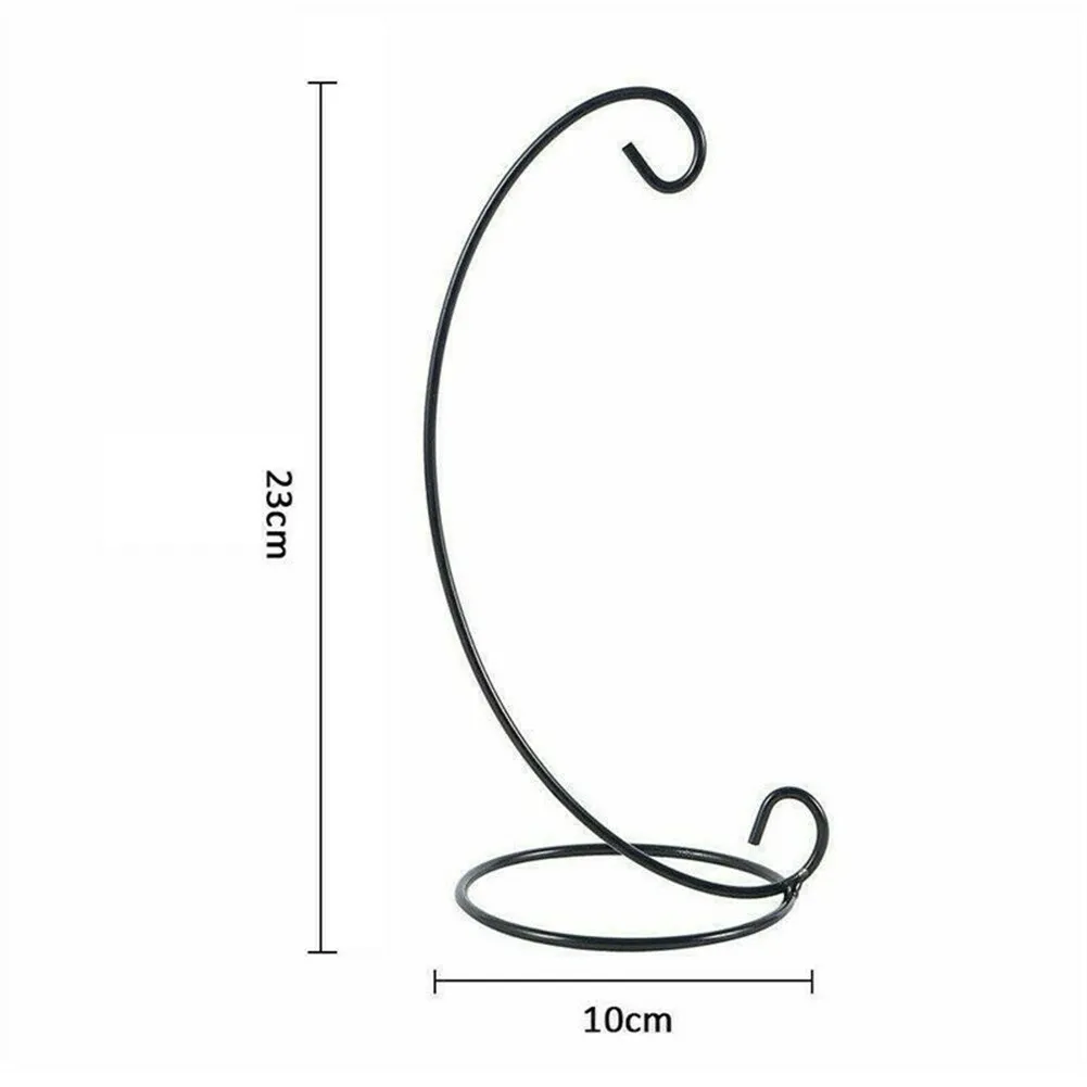 Ferro Pendurado Suporte para Flores e Plantas, Display Stand para Pendurado Bola De Vidro, Presente De Natal Elegante, Suporte De Ferro, 9in, 5 PCs, 10 PCs