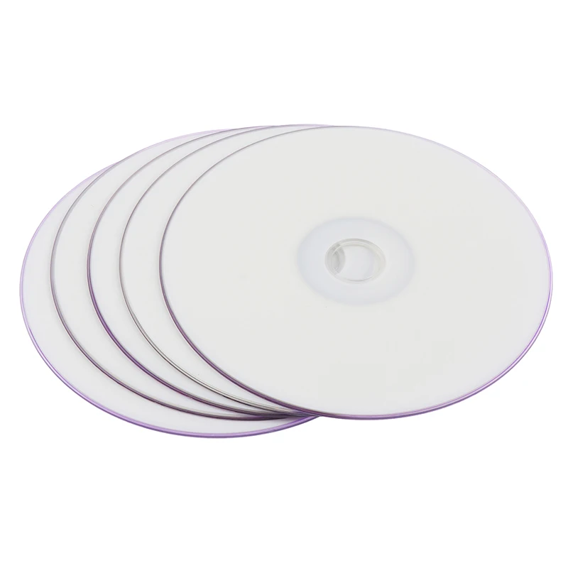 【C】5Pcs Plastic Blue 12cm Wholesale 5 Discs Grade A X8 8.5 GB Blank Fruit Printed DVD+R DL Disc D9 Burning Disc