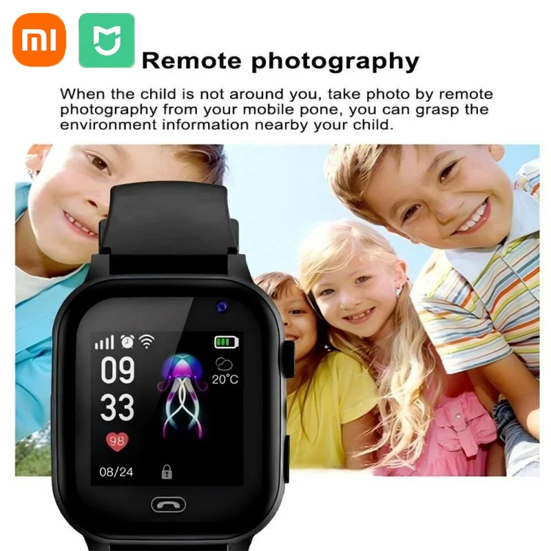 Xiaomi Kids Smartwatch 4G Wifi SOS GPS Location Video Call Analogue Card Waterproof Watch Camera Boys Girls Upgrade New Watch