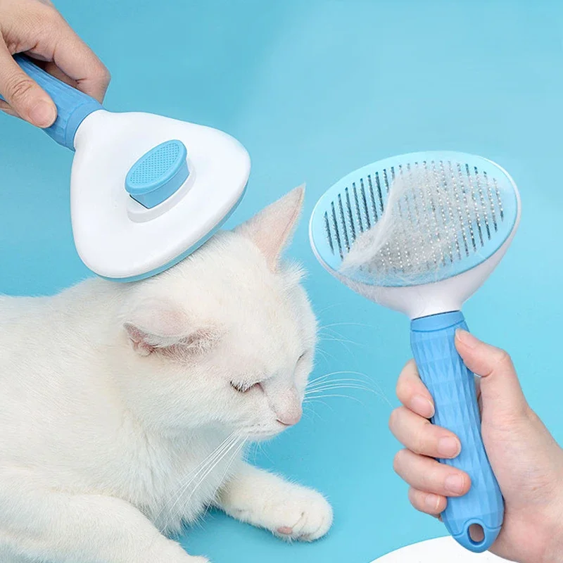 Pet Comb Hair Removal Comb Brush for Cats Dogs Animal Hair  Cleaning Brush for Long Hair Mitten Needle Pet Products Hair Brush