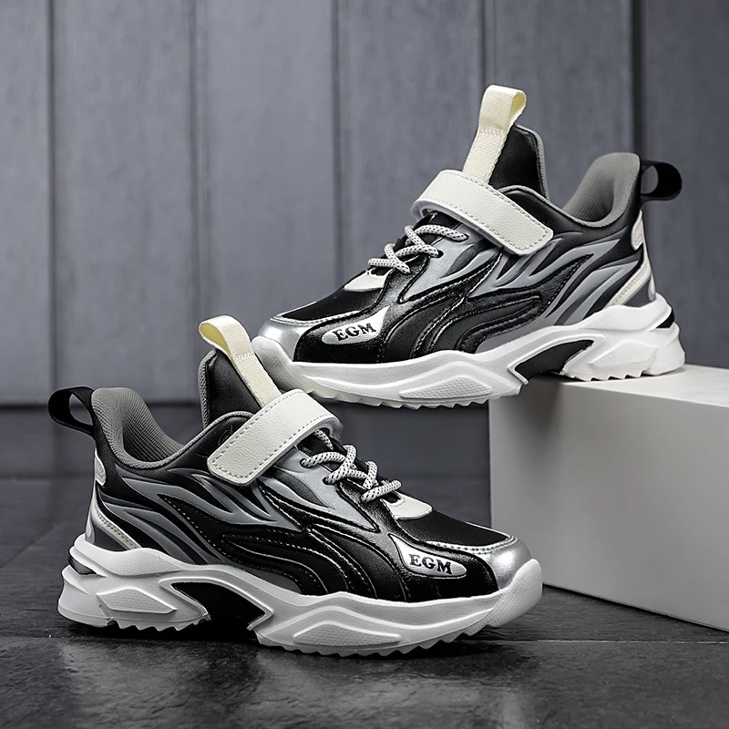 Brand Kids Sneakers Outdoor Running Shoes Boys Sport Tennis Shoes Children Non-Slip Gym Shoes Teenager Trekking Sport Shoes