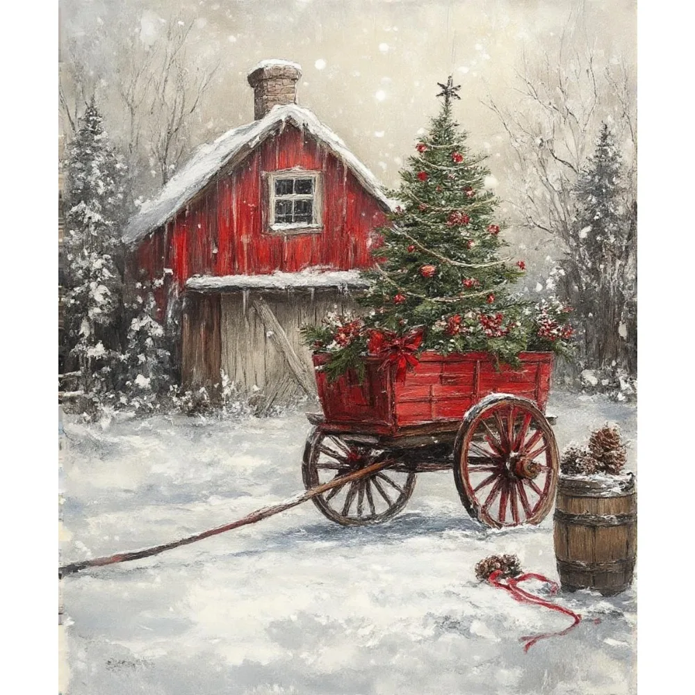 

500/1000/1200/2000PCS Puzzles Christmas Tree in The Snow Jigsaw Educational Toys for Kids Suitable for Beginners