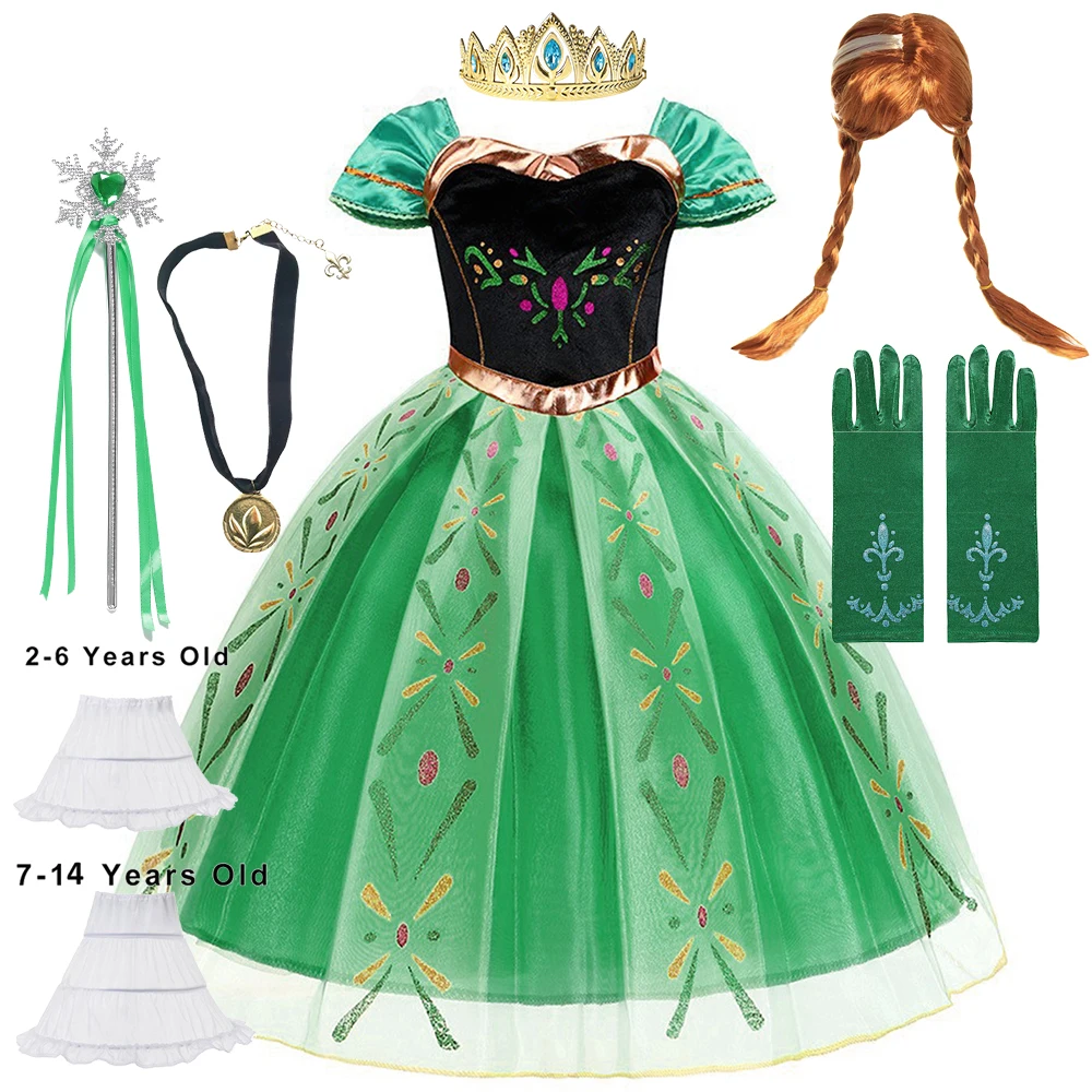 Cosplay Princess Dress Elso Costume Cosplay Costume Girl, Carnival Birthday party children's costume 2025