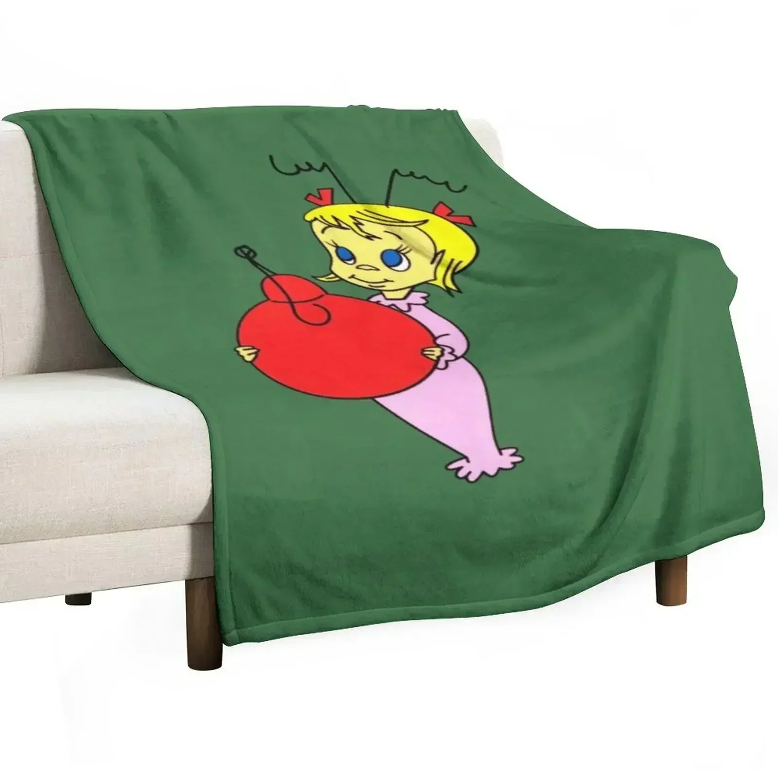 Cindy Lou Who Throw Blanket Blankets For Bed Sleeping Bag Furry Hair Loose Blankets Sofas Of Decoration Blankets