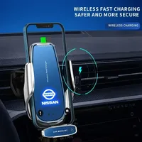 T32 J10 2025 Car Wireless Charger Magnetic Phone Holder Mount For Nissan Qashqai J11 J10 X-Trail Micra Juke Tiida Leaf 2008 Auto