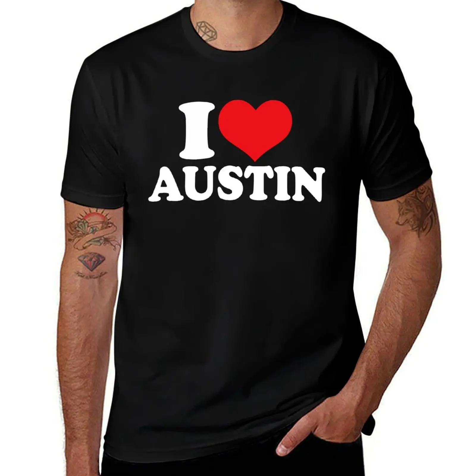 

casual I t I name man humor funny shirts man Heart graphic Love t shirt t shirts Austin Austin, dark T-Shirt
