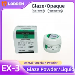 Poudre de porcelaine dentaire EX-3, pâte à glaçure, liquide opaque, Kuraray Noritake, métal, super porcelaine, fabriqué au Japon, 10g, 10ml