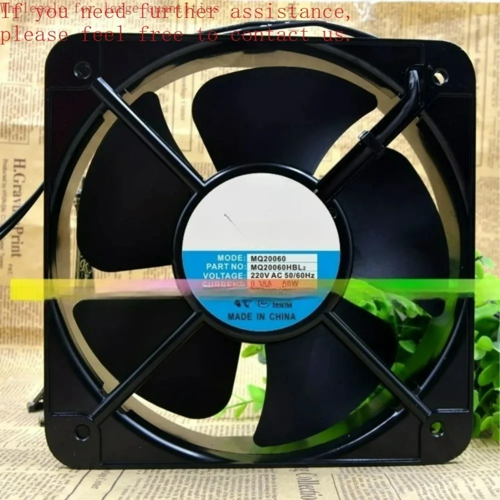 20060 AC220V 0.38A 60W Industrial Axial Flow Fan For Minquan MQ20060HBL2(002)