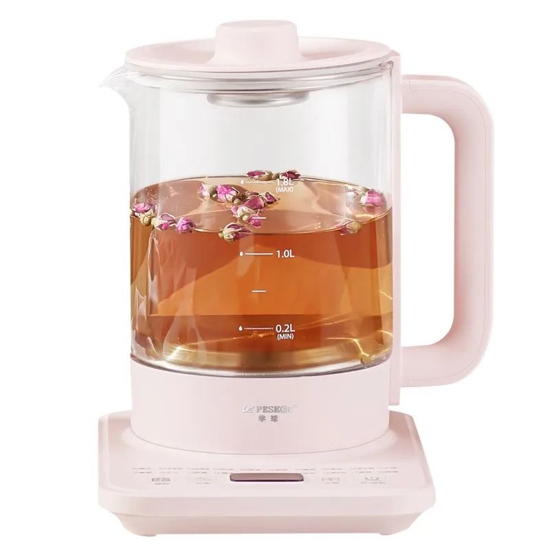 Health Pot Office Home Multi-function Small Glass Electric Kettle Thermal Insulation Integrated Tea Maker Flower Teapot 220V