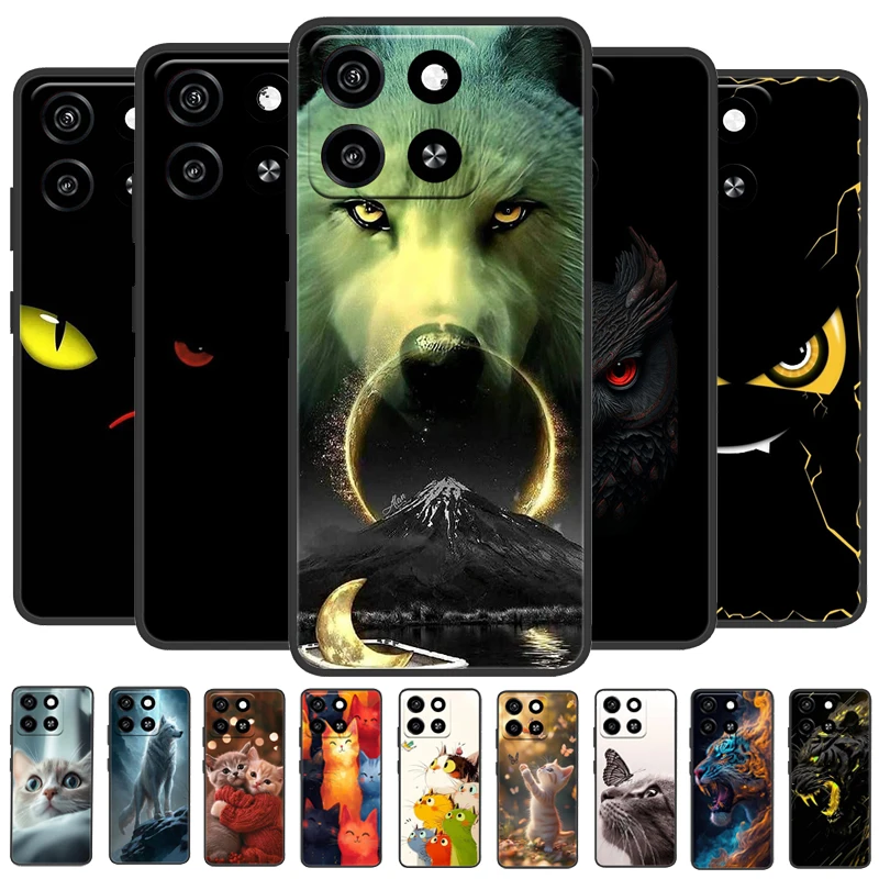Para ZTE Blade A35 Funda Coque A55 negro delgado TPU Funda trasera de silicona suave Para ZTE Blade A55 Funda Para BladeA35 2024 Funda de teléfono