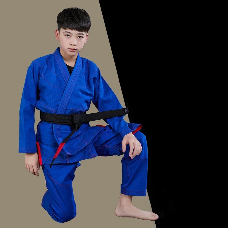 Brazilian judo suit BJJ GI judo suit professional children\'s adult judo suit men\'s and women\'s blue white black custom