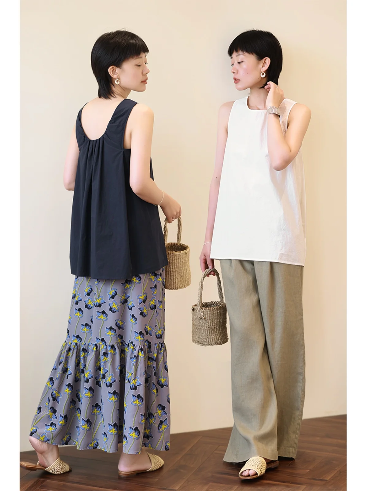 

Легкий и удобный женский топ-майка из чистого хлопка с круглым вырезом, белый, дышащий, летняя новинка