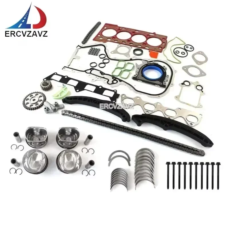 EA111 1.4TSI Engine Overhaul Rebuild Kit & Gasket Kit Pistons & Rings Bearing shells Head Bolt Timing kit For VW AUDI CAVD CTHD