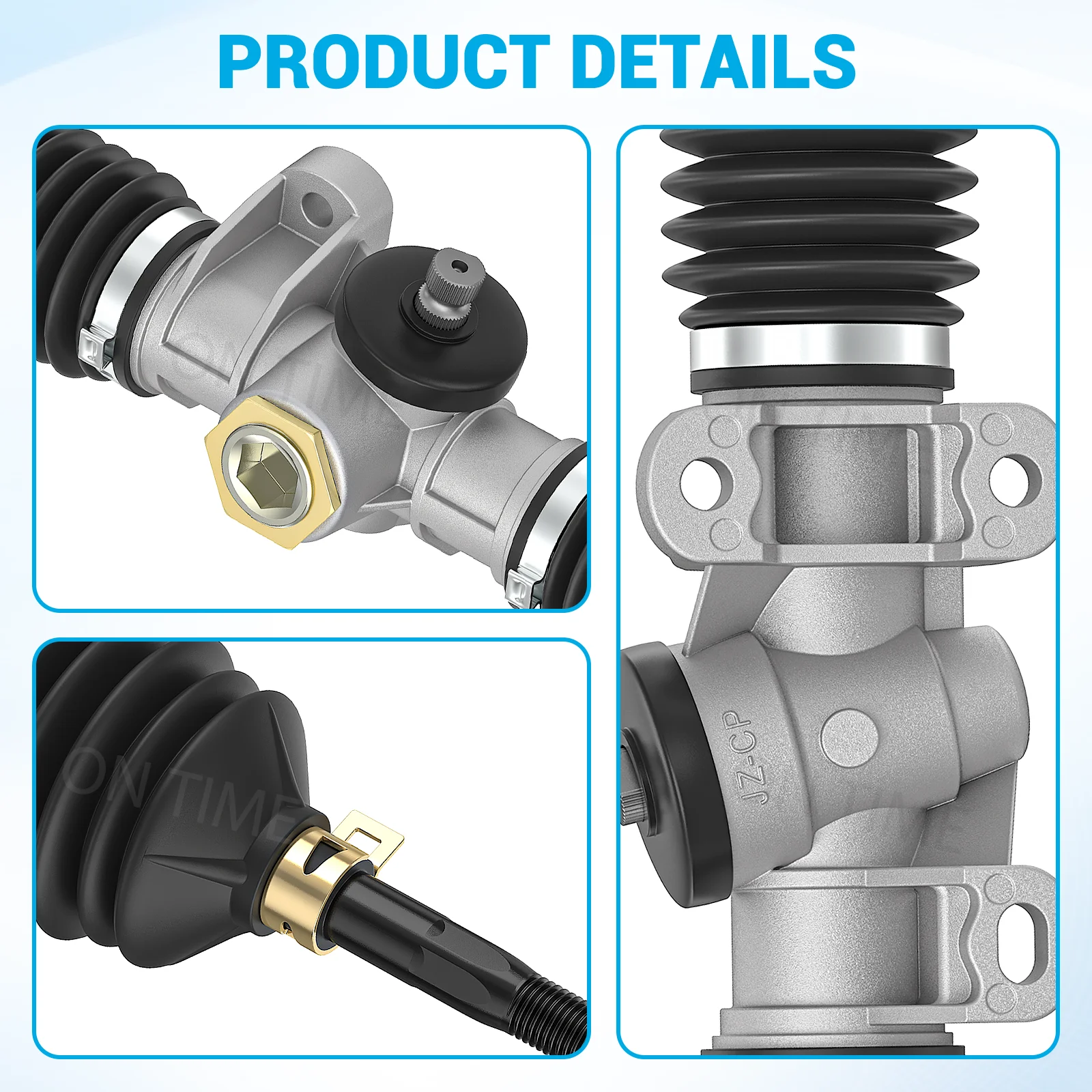 Gruppo scatola sterzo carrello da golf per modelli Club Car dal 2004 in poi precedente e 2018-up Tempo OEM # 102288601 1022886-01 103679701