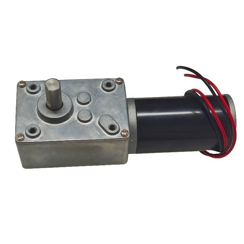 قصيرة/طويلة/مزدوجة رمح دودة موتور تروس DC12V 24 فولت عزم دوران عالي الحد الأقصى 70 كجم الذاتي قفل قابل للتعديل سرعة إلى الأمام عكس 7-470 دورة في الدقيقة