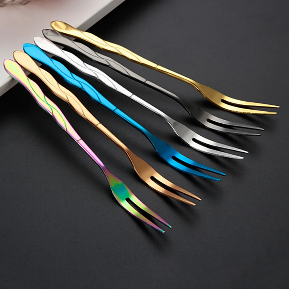 

10 Pcs Fruit Fork Dessert Appetizer Mini Forks Cactus Shape Food Cake Reusable Toothpicks Dumpling Small Child