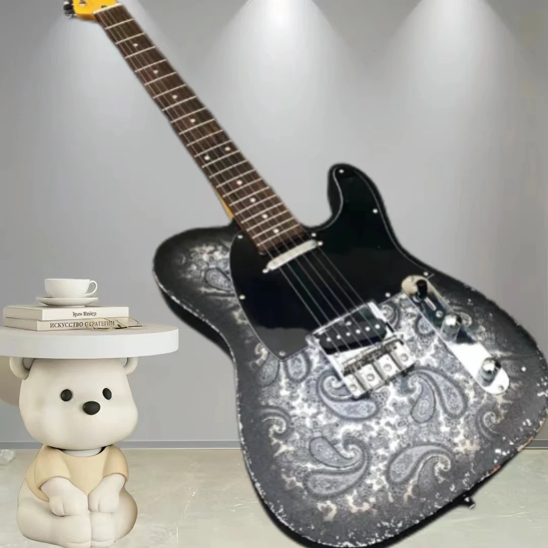 Factory Direct black Paisley electric guitar