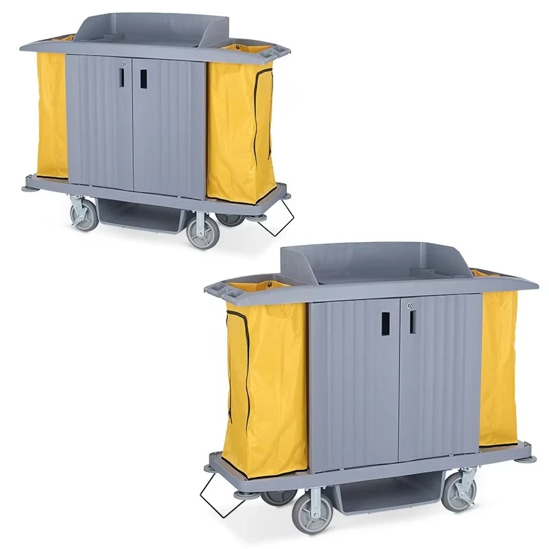 Laundry Cart Multipurpose Room Service Cart Property Cleaning Vehicle Hotel Hospital High-speed Rail Handpush Tool Trolley
