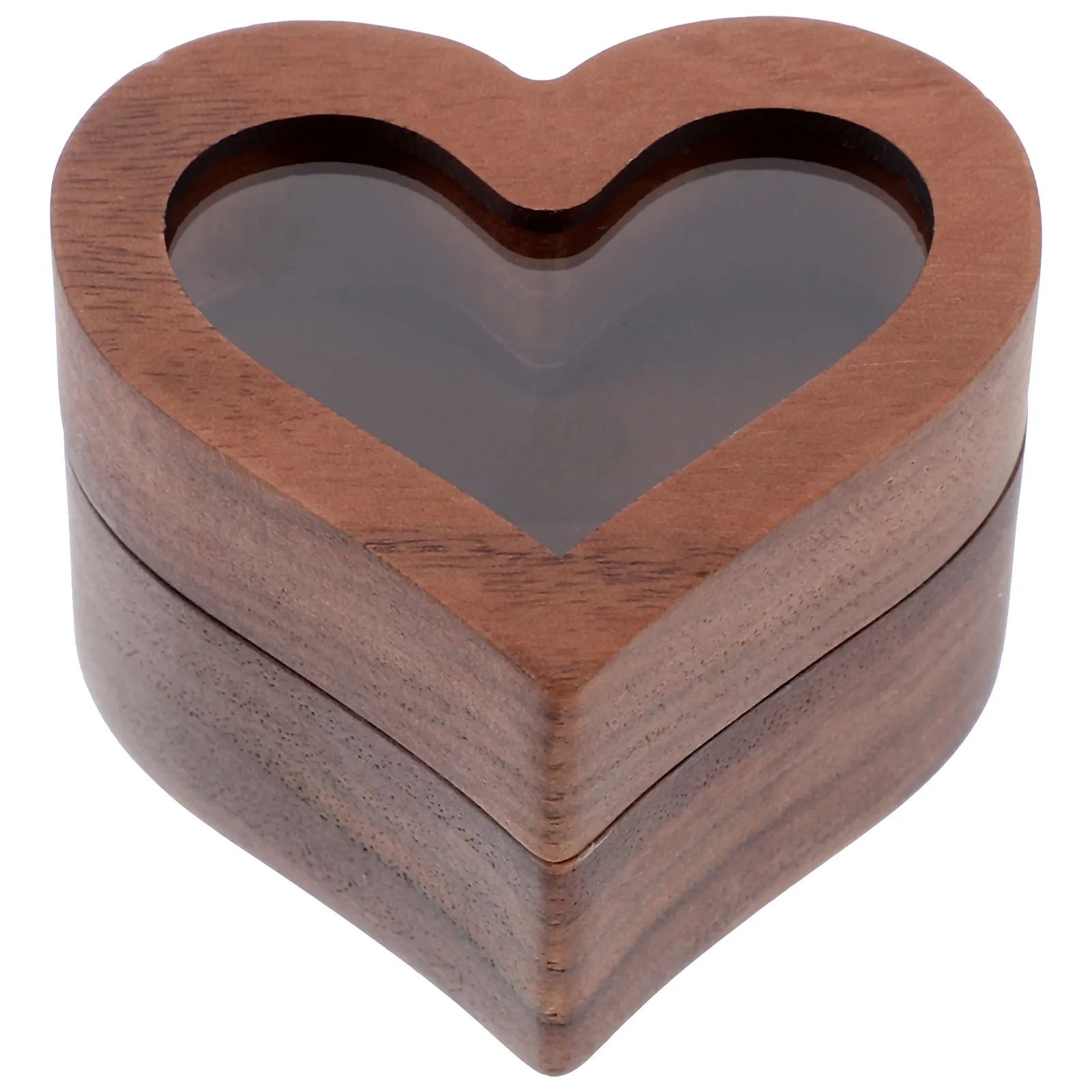 

Stylish Wooden Jewelry Box for Ring Storage Display Wedding Proposal Case Organizer Container Proposal Ring Case