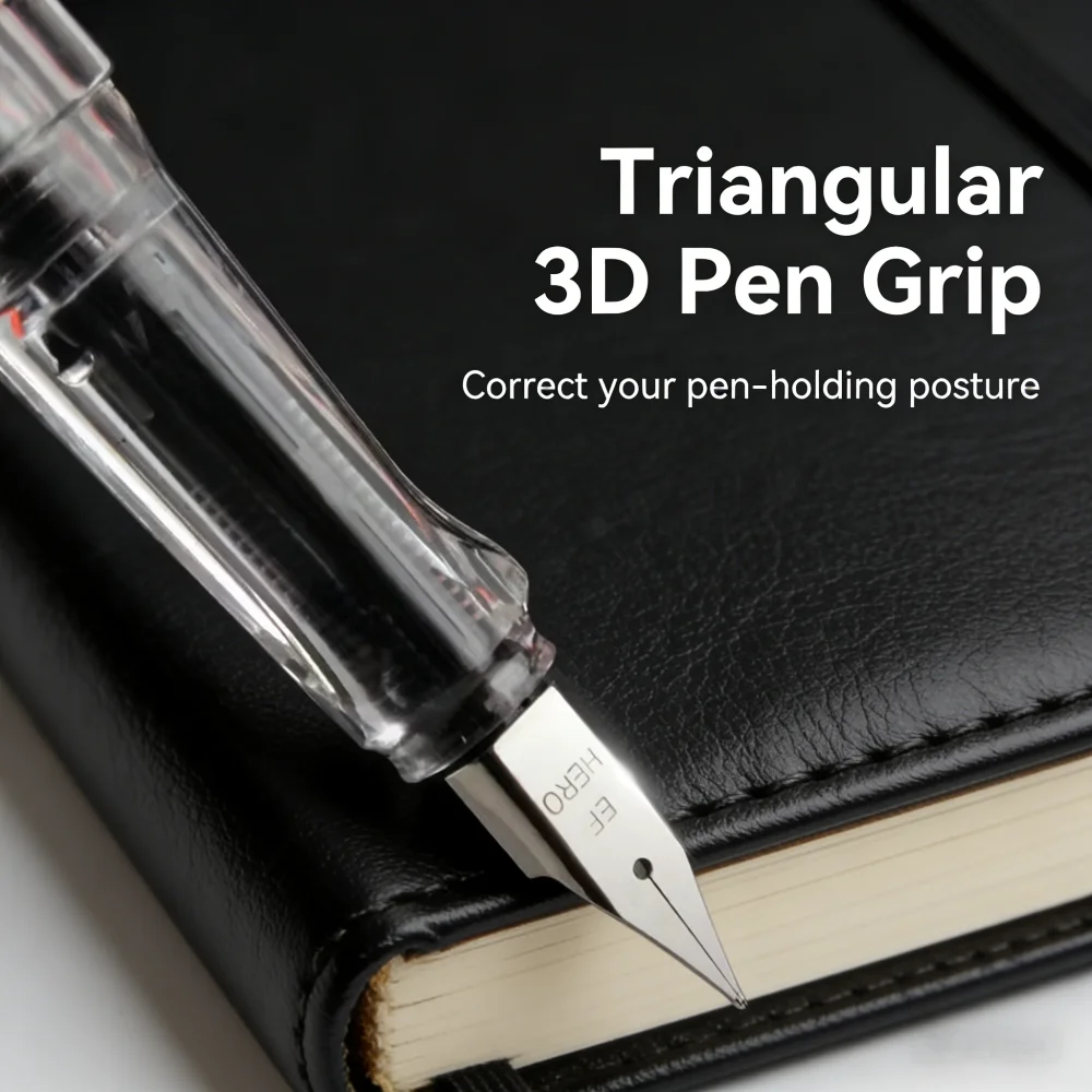 Lightweight & Stylish | Hero 367 Matte Finish 4-Color Pen, 0.5mm Fine Nib for Notes and Office view 4