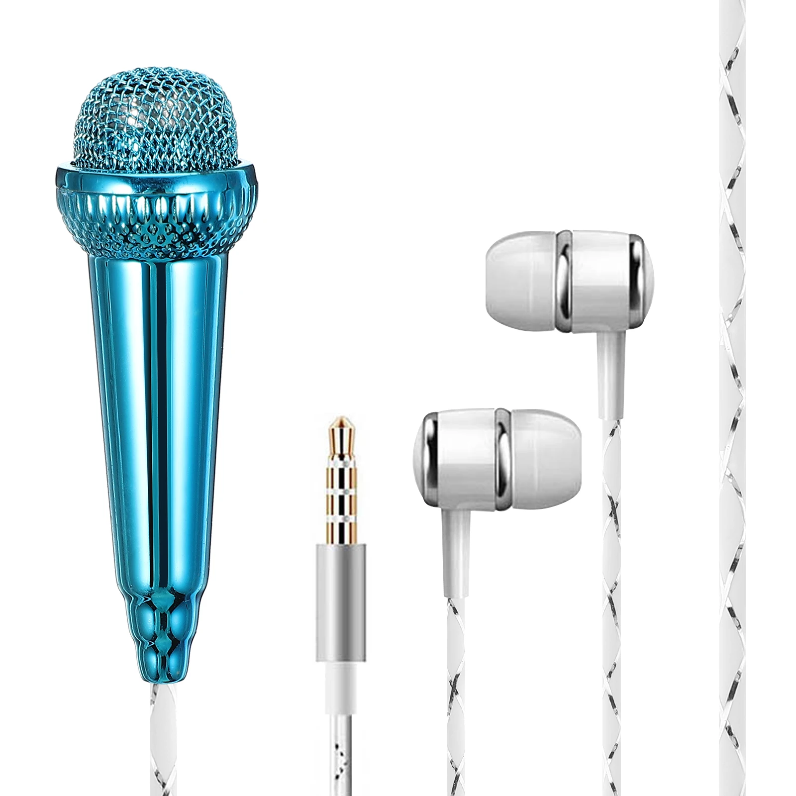 

Portable Mini Microphone for Phone Singing Recording Live Streaming Tiny Mic Small Microphones Mini Karaoke Mics Cell