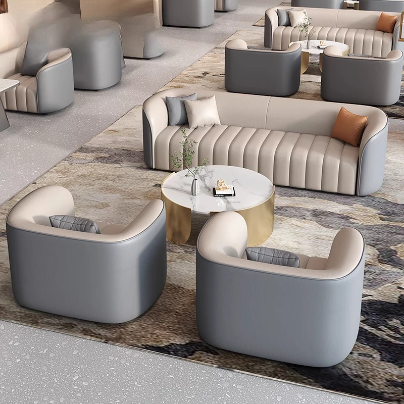 Hotel Lobby Lobby VIP Club Rest Area Reception Visitors Sales Office Negotiation Sofa
