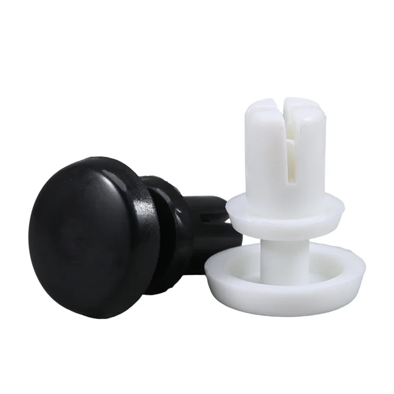 100/200 шт. R2024-R6080, черный/белый нейлоновый пластик, R-тип, расширительная заклепка, гайка, пряжка, зажим, заклепка для печатной платы, застежка