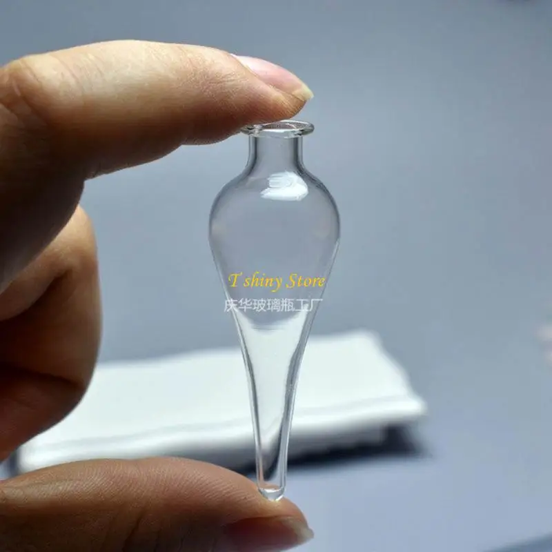 N58F Bohemian Glass Bottle Necklace Retro Drifting Bottle Collar Chain Wishing Neck Jewelry Lucky DIY Water Drop