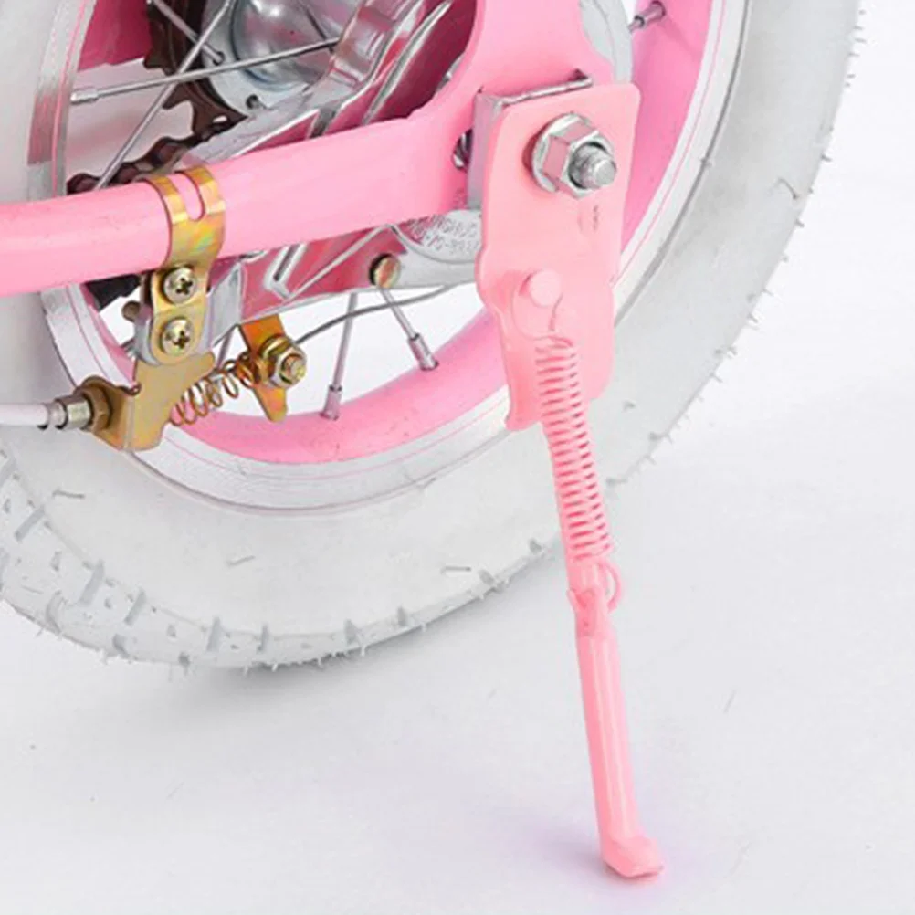 

Bicycle Support Tripod Bike Cycling Kick Stand Accessories Pink Stainless Steel