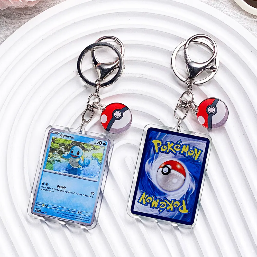Pokémon Characters Pikachu Bulbasaur Jigglypuff Acrylic Keychain Bag Charms Accessories Backpack Pendant Key Holder Friend Gifts image 6
