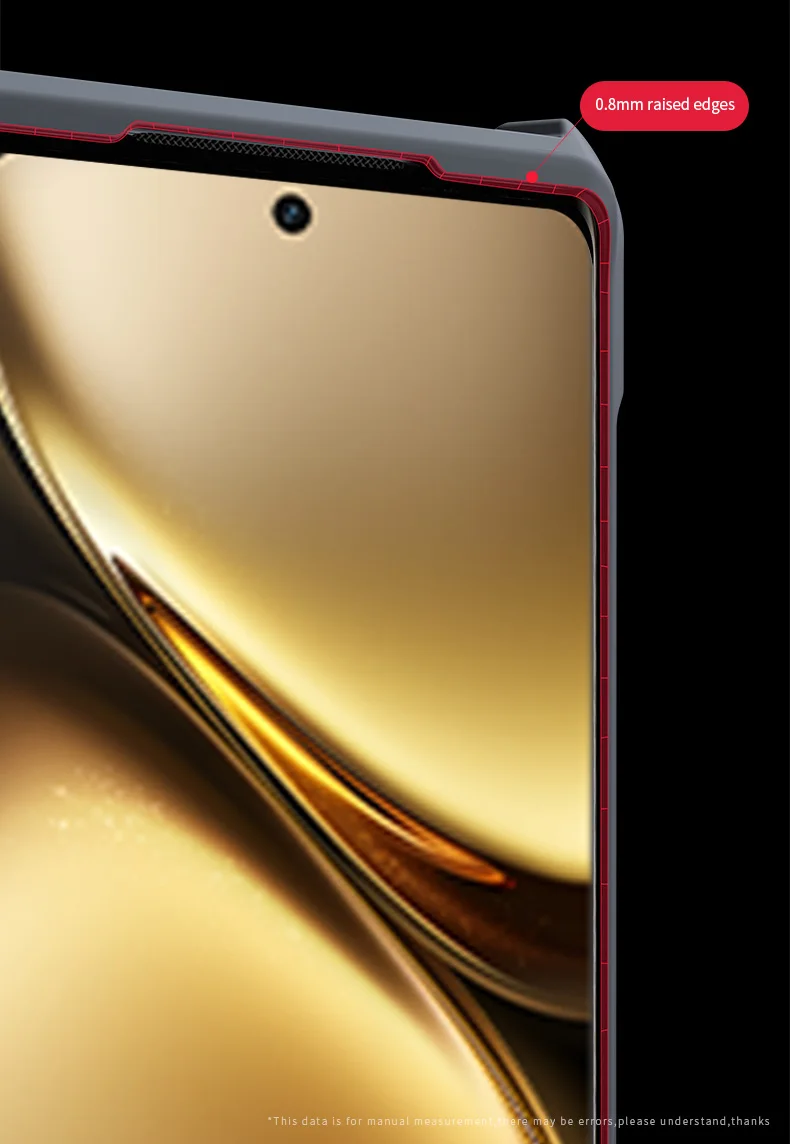 Xundd Hülle für VIVO X300 Pro X300 Ultra, Airbag Anti-Sturz-Schutzhülle PC+TPU Rückseite mit Streifen Transparente Abdeckung mit Magnetständer – Detail 7